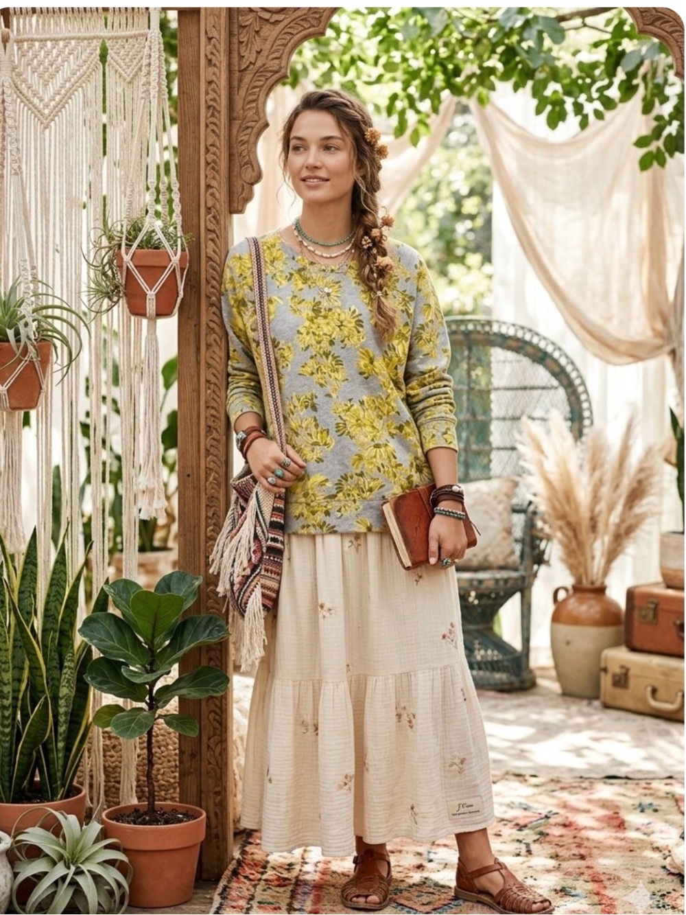 J Crew Wildflower Sweatshirt